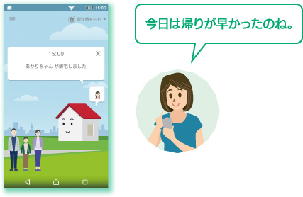今日は帰りが早かったのね。